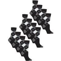 Heat Holders Women's 12 Pairs Ultra Lite Soft Thermal Socks in Dark Grey | Size: 4-8