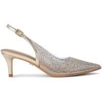 Carvela Women's 'Positano Vinyl Sling Low' Heels in Gold | Size: 4