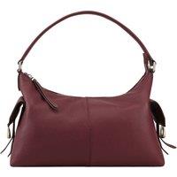 Dents Women's Regency Leather Shoulder Bag in Burgundy