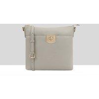 Paul Costelloe Women's Neva Leather Cross Body Bag in Light Grey