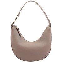 SOSANDAR Women's Hudson Leather Shoulder Bag in Taupe