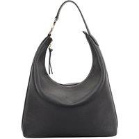 SOSANDAR Women's Melrose Leather Shoulder Bag in Black