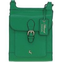 Ashwood Leather Women's 'Eclisse Cuoio' Real Leather Crossbody Bag in Green