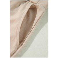 Everyday The Label Women's Parchment Split Long Cardigan & Skinny Pants Lounge Set in Ecru | Size: XL