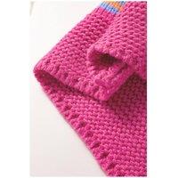 Everyday The Label Women's Rose Stripe Colorful Puff Sleeve Drop Shoulder Loose Cardigan | Size: XL