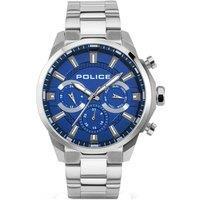 Police Men's PEWJK2204203 Menelik 46mm Quartz Watch in Silver