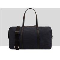 Paul Costelloe Men's Andrew Leather Holdall Bag in Navy