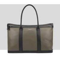 Paul Costelloe Men's Mahi Leather Holdall Bag in Olive