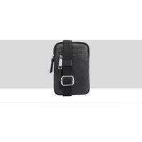 Dents Men's Pixis Leather Cross Body Bag in Jet Black