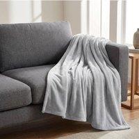 Garden Greatness Casa Classic Grey Plain Throw | Size: 130 cm x 170 cm