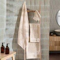OHS Luxury 100% Cotton Bath Sheet Bathroom Towel in Beige