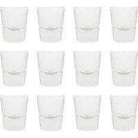 Rink Drink Wide Shot Glasses - 25ml - Clear - Pack of 12