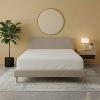 Snug City Flannelette Fitted Sheet Soft Brushed Cotton Bedding Warmth Comfort in White | Size: Super King