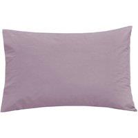Smart Living Polycotton Bed Linen Luxury Fitted Bedsheet or Pillowcase Pair NonIron in Purple | Size: Standard Pillow Case