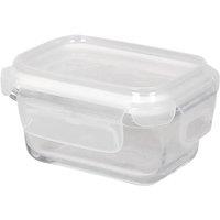 Harbour Housewares 150ml Glass Food Storage Container - Reusable Airtight Meal Prep Tubs in White