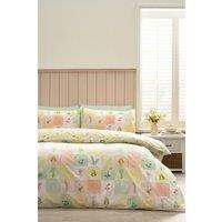 Catherine Lansfield 'Daisy Patchwork' Reversible Duvet Cover Set | Size: Single