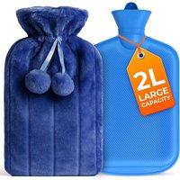 volila 2L Hot Water Bottle in Blue