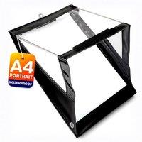volila Waterproof A4 Clipboard - Portrait Black w/ Cover, Protects Documents