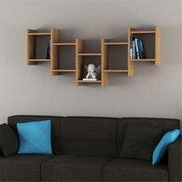 Decortie Bat' Modern Floating Shelf 151cm Width in Natural | Size: 1 Pack