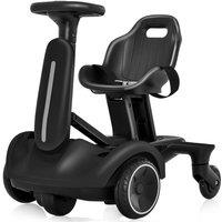 Costway 360 Spin Kids Ride on Drift Car Outdoor Children 6V Electric Go Kart Toys in Brown