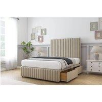 Comfort Beds Khole Coniston Divan Base 2 Drawers - 54 Headboard-Footboard in Cream | Size: King