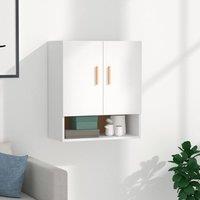 Berkfield Home Wall Cabinet White 60x31x70 cm Engineered Wood | Size: 60 x 31 x 70 cm