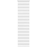 Berkfield Home Zebra Blind White 55x200 cm Fabric Width 50.9 cm Polyester