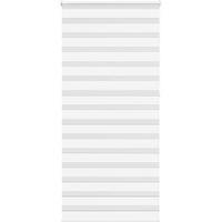 Berkfield Home Zebra Blind White 100x230 cm Fabric Width 95.9 cm Polyester