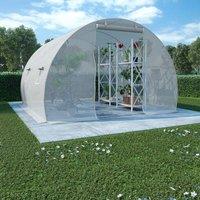 Berkfield Home Greenhouse 9m≤ 300x300x200 cm in White | Size: 300 x 300 x 200 cm