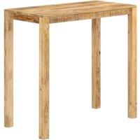 Berkfield Home Bar Table 112x55x108 cm Solid Wood Mango in Brown | Size: 112 x 55 x 108 cm
