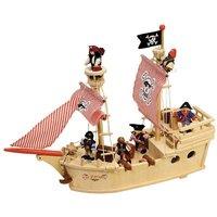 Tidlo The Paragon Pirate Ship Playset in Natural