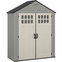 Rowlinsons 6 x 3 Everett Shed - Resin - L84 x W190 x H236 cm in Grey