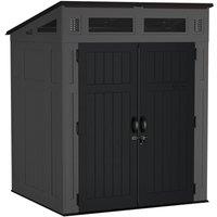 Rowlinsons 6 x 5 Modernist Shed - Resin - L173 x W189 x H228 cm in Grey