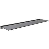 AVF Floating Black Glass Shelf 120 x 25cm - 8mm | Size: 120 x 25 cm