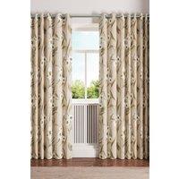 Ted Baker 'Cabana' Cotton Lined Curtains in Light Beige | Size: 168 cm width x 137 cm drop