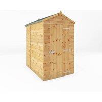 Mercia 6 x 4 Feet Shiplap Apex Windowless Shed - L181.4 x W129.1 x H217.1 cm in Brown