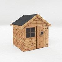Mercia Snug Playhouse - Timber - L125.3 x W140.7 x H138.7 cm - Brown