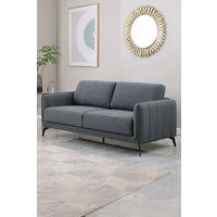 More4Homes Oslo Modern Scandi Style Fabric Living Room 3 Seater Sofa in Dark Grey