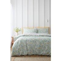 Bianca 'Ditsy Floral' 200 Thread Count Cotton Reversible Duvet Cover Set in Green | Size: King