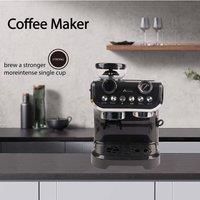 Alivio 2L Bean to Cup Coffee Machine 1450W Automatic Espresso Maker with Grinder & Milk Frother in Black