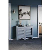Home Discount Vida Designs Milton Adjustable MDF Radiator Cover Heating 820 x 1110 x 190 mm in Dark Grey