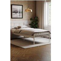 Home Discount Vida Designs Dorset Metal Single Double King Bed Frame Bedroom Furniture in White