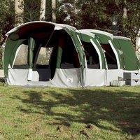 Berkfield Home Family Tent Tunnel 8-Person Green Waterproof