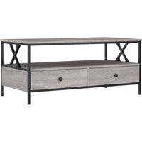 Berkfield Home Coffee Table Grey Sonoma 100x51x45 cm Engineered Wood | Size: 100 x 51 x 45 cm