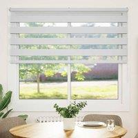 Berkfield Home Zebra Blind White 165x100 cm Fabric Width 160.9 cm Polyester