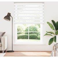 Berkfield Home Zebra Blind White 155x230 cm Fabric Width 150.9 cm Polyester