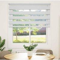 Berkfield Home Zebra Blind White 130x150 cm Fabric Width 125.9 cm Polyester