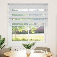 Berkfield Home Zebra Blind White 120x100 cm Fabric Width 115.9 cm Polyester