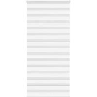 Berkfield Home Zebra Blind White 115x230 cm Fabric Width 110.9 cm Polyester