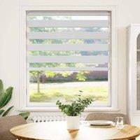Berkfield Home Zebra Blind White 115x150 cm Fabric Width 110.9 cm Polyester